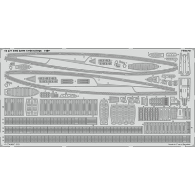 53270 Eduard 1/350 Фототравление для SMS Szent István поручни