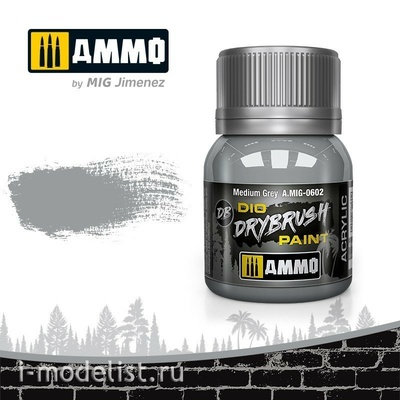 AMIG0602 Ammo Mig drybrush acrylic Paint medium grey