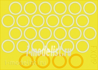 FX019 Eduard 1/48 Маска  для M-4A3 Sherman wheel masks