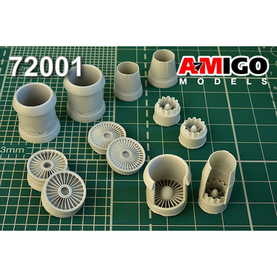 AMG72001 Amigo Models 1/72 Двигатель Д-30 для Тушка-134