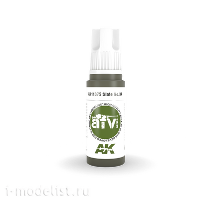 AK11375 AK Interactive Acrylic paint SLATE NO. 34 (slate No. 34) 17 ml 