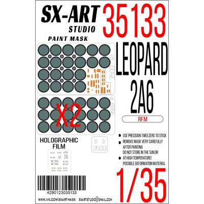 35133 SX-Art 1/35 Окрасочная маска Leopard 2A6 (RFM)