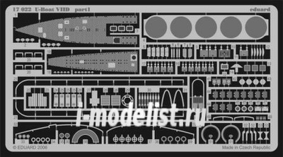 17022 Eduard photo etched parts for 1/144 scales of the U-boat VIID