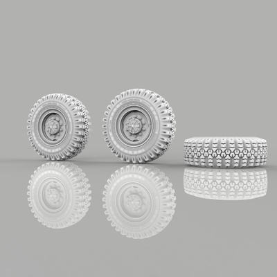DVC35056 DVC 1/35 Колёса О-47Д, 6 шт. + запаска (3D печать)