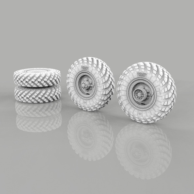 DVC35050 DVC 1/35 Bus K-70, 4 pcs. + spare tire (3D printing)