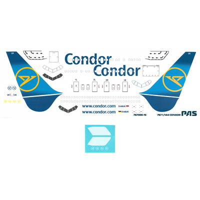 767300-15 1/144 PasDecals 1/114 Декаль на B 767-300 Condor