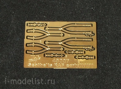 48007 Vmodels 1/48 Фототравление для  Seatbelts RAFearli WWII 