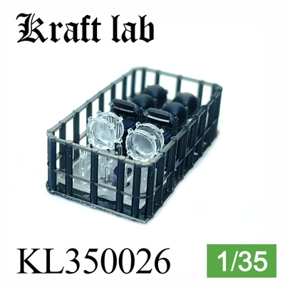 KL350026 Kraft Lab 1/35 Комплект фар ФГ-125 для Советской БТТ