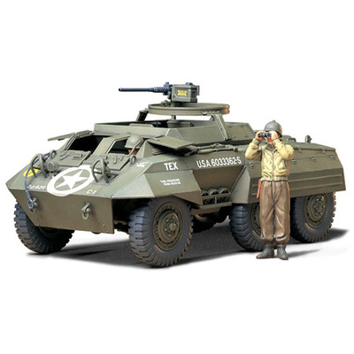 35234 Tamiya 1/35 U.S. M20 Armored Utility Car Американский Бтр с 12.7мм пулеметом. 1943г, с двумя фигурами.