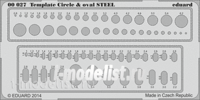 00027 Eduard Инструмент Circle & oval  STEEL