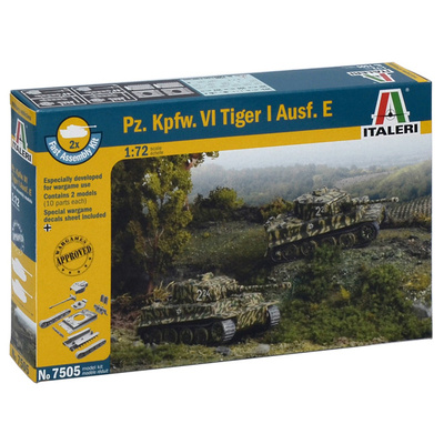 7505 Italeri 1/72 Танк Pz.Kfpw. VI Tiger Ausf. E (две модели в комплекте)