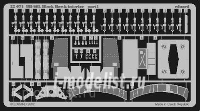 32071, Eduard photo etched parts for 1/35 UH-60L interior