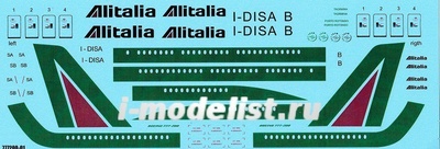 777200-01 PasDecals 1/144 Декаль на Boing 777-200ER Звезда -Alitalia