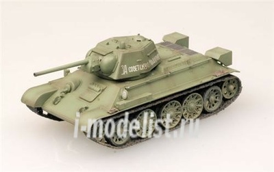36267 Easy model 1/72 Собранная и покрашенная модель танк тип 34/76 мод. 1943 г. 