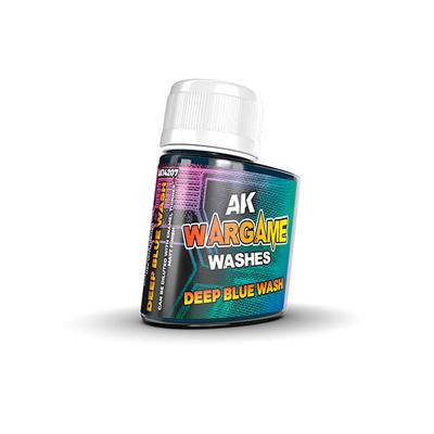 AK14207 AK Interactive Смывка Wargame Тёмно-синяя / DEEP BLUE WASH – WARGAME SERIES