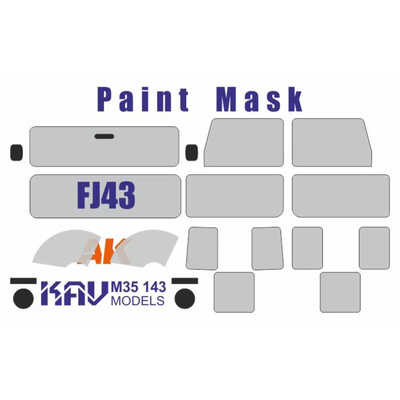 M35 143 KAV Model 1/35 Окрасочная маска на FJ43 (AK)