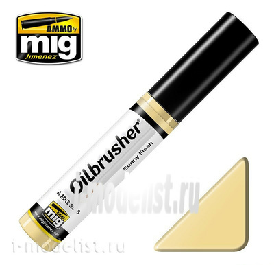 AMIG3518 Ammo Mig SUNNY FLESH (Масляная краска с тонкой кистью аппликатором)