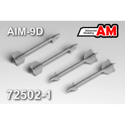 АМC72502-1 Advanced Modeling 1/72 Набор из 4-х моделей ракет AIM-9D