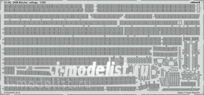 53242 Eduard 1/350 photo Etching for DKM Blücher handrails 