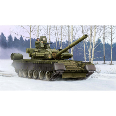 05566 Трубач 1/35 Российский танк Т-80БВ (по лицензии ОмскТрансМаш)
