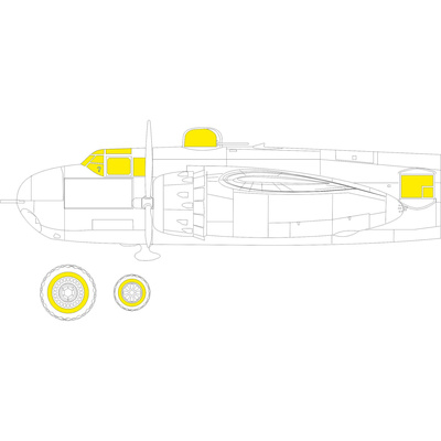 JX287 Eduard 1/32 Окрасочная маска для B-25H