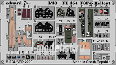 FE454 Edward 1/48 Color photo-etching for F6F-5 WEEKEND