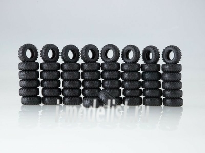 AVD143007050 AVDmodels 1/43 Tires for KrAZ-255, -260 (VI-3 1300x530-533) (set of 50 PCs.)