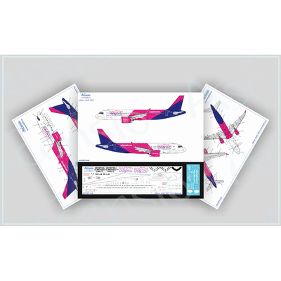 320NEO-008 Ascensio 1/144 Декаль на A320NEO Wizz Air (New livery)
