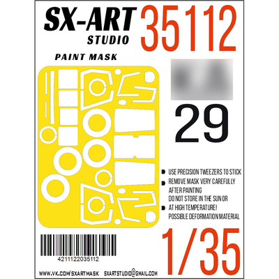 35112 SX-Art 1/35 Окрасочная маска K@-29 (Трубач)