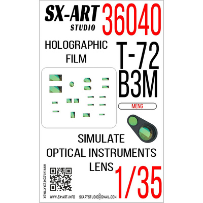 36040 SX-Art 1/35 Имитация смотровых приборов Т-72В3М (Meng)
