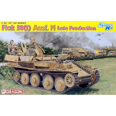 6590 Dragon 1/35 Немецкая ЗСУ Flak 38(t) Ausf. M (поздняя)