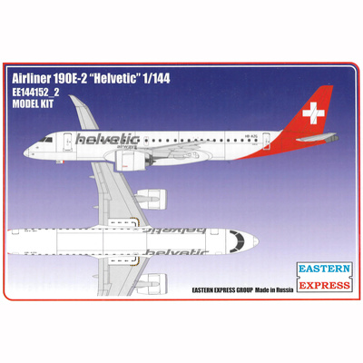 144152-2 Восточный экспресс 1/144 Авиалайнер EMB 190E2 HELVETIC AIRWAYS