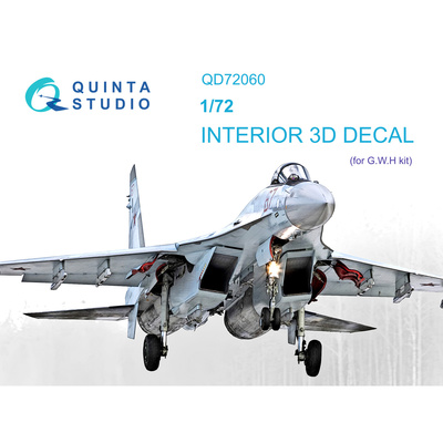 QD72060 Quinta Studio 1/72 3D Декаль интерьера кабины С-35С (GWH)