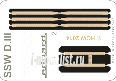 49070 Eduard 1/48 Фототравление SSW D.III seatbelts FABRIC