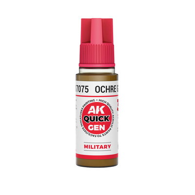 AK17075 AK Interactive Краска акриловая QUICK GEN - Охристо-зелёный / OCHRE GREEN