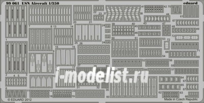 99061 Eduard 1/350 Фототравление для USN Aircraft  1/350