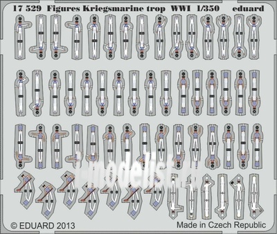 17529 Eduard 1/350 Фототравление для Figures Kriegsmarine trop WWI.  1/350