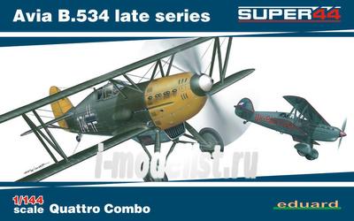 4452 1/144 scales Eduard Avia B. 534 Quattro Combo late series (Four models in the box)