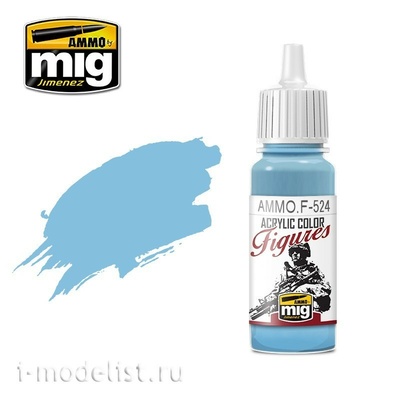 AMMOF524 Ammo Mig Акриловая краска LIGHT SKY BLUE / СВЕТЛЫЙ НЕБЕСНО-ГОЛУБОЙ