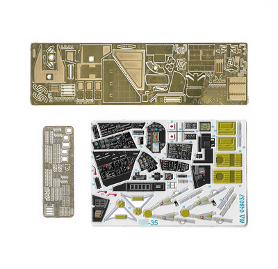 048037 Микродизайн 1/48 Набор фототравления на интерьер вертолёта Mu-35М