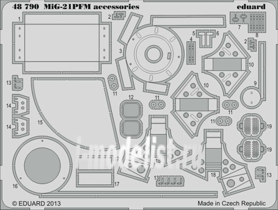 48790 Eduard 1/48 Фототравление MiGG-21PFM accessories