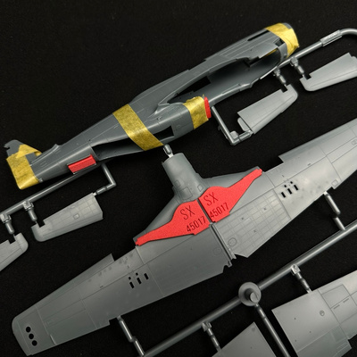 45017 SX-Art 1/48 Заглушки ниш для P-51D Mustang (Eduard)