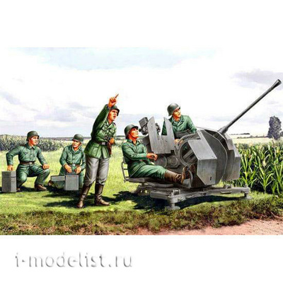 84412 HobbyBoss 1/35 Набор фигур German 20mm Flak38