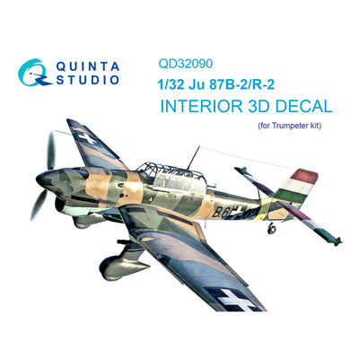 QD32090 Quinta Studio 1/32 3D Декаль интерьера кабины Ju 87B-2/R-2 (Трубач)