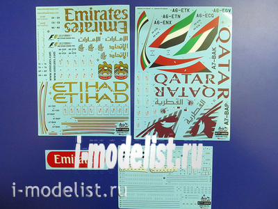 AVD14411 Begemot 1/144 Decal Boeing 777-300 middle East