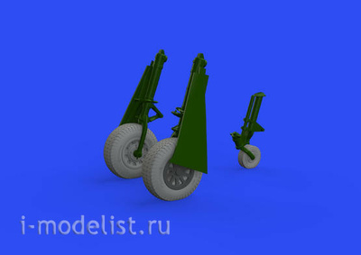 648512 Eduard 1/48 Набор дополнений P-51D колёса с ромбовидным протектором