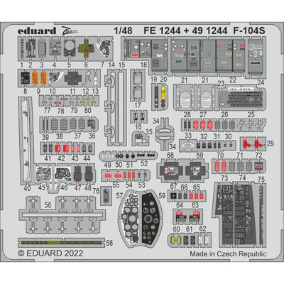FE1244 Eduard 1/48 Фототравление для F-104S
