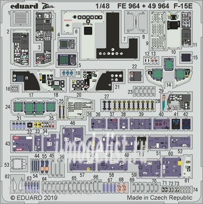 FE964 Eduard 1/48 photo etched parts F-15E