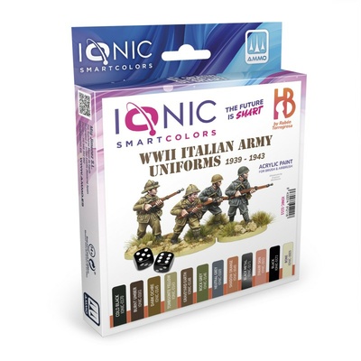 IONIC-1211 Ammo Mig Набор акриловых красок IONIC Униформа итальянской армии времен 2МВ, 1939-1943 / WWII Italian Army Uniforms 1939-1943