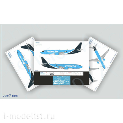 738F-005 Ascensio 1/144 Декаль на самолет Boeing	737-800BCF (Prime Air)